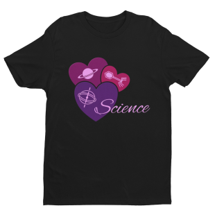 Heart for Science t-shirt mockup